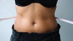 healthy woman's tummy